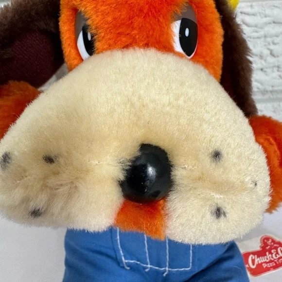 Vintage 1980s Jasper T. Jowls Chuck E Cheese Pizza Time Theatre 11” Plush Dog - Picture 8 of 8